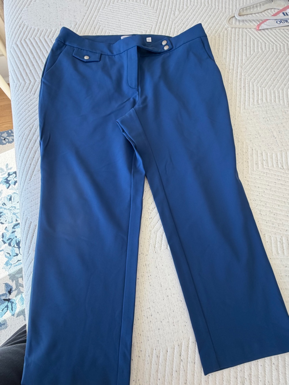 Veronica Beard Stretch Suiting Pants - Royal Blue